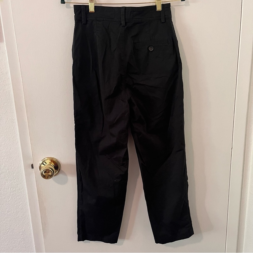 Everlane Pleated Chino Pants Black Size 0 - Picture 4 of 12
